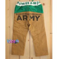 กางเกงขายาว-ARMY-สีน้ำตาลทอง