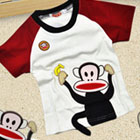 เสื้อยืด-Paul-Frank-ลิงกินกล้วยสีแดง