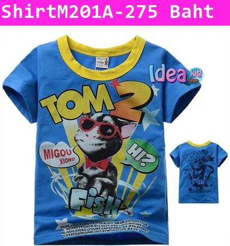 เสื้อแขนสั้น TOM CAT 2 สีน้ำเงิน