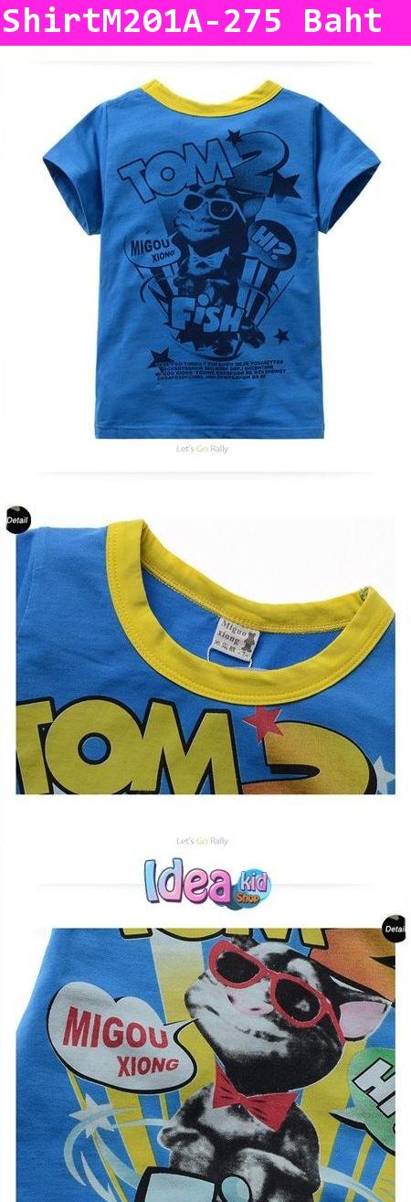 เสื้อแขนสั้น TOM CAT 2 สีน้ำเงิน