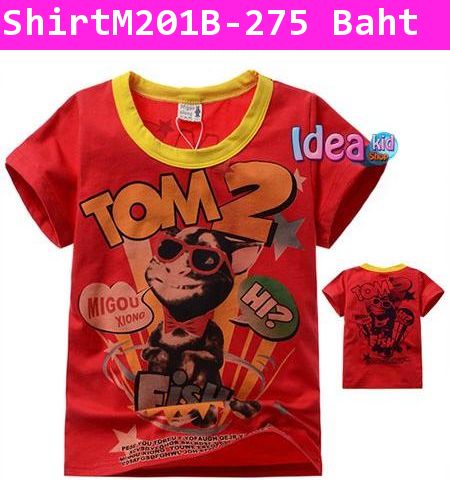 เสื้อแขนสั้น TOM CAT 2 สีแดง