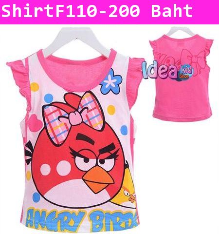 เสื้อแขนสั้น RED ANGRY BIRD GIRL 