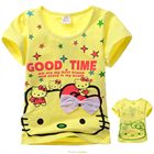 เสื้อแขนสั้น-Kitty-Good-Time-สีเหลือง