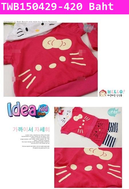 ชุดเสื้อกางเกง Hello Kitty Cutie(ไต้หวัน)