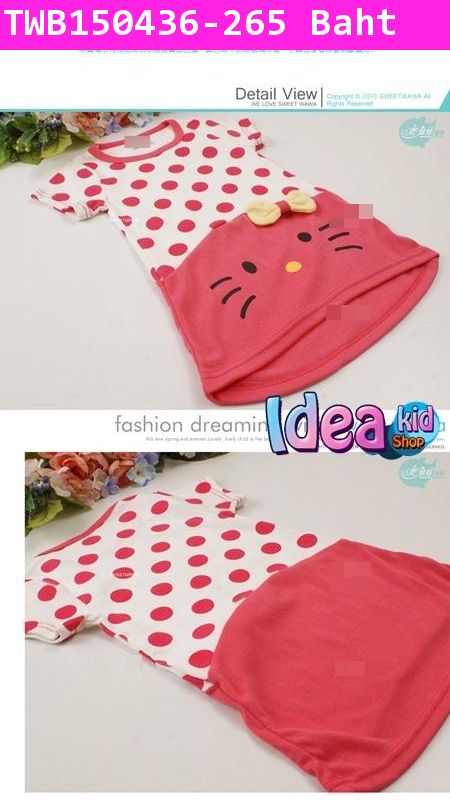 เสื้อแขนสั้น Kitty แอบซ่อน(ไต้หวัน)