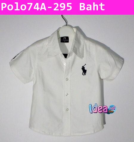 เสื้อเชิ้ต POLO เรียบหรู สีขาว