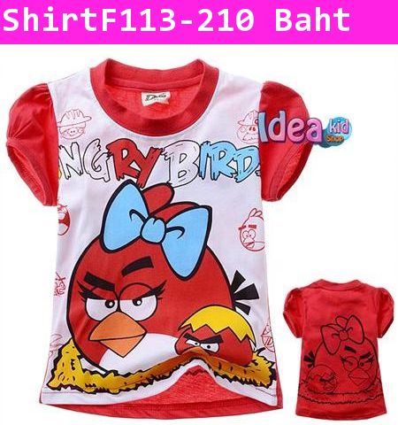 เสื้อแขนสั้น RED ANGRY BIRD แม่ลูก