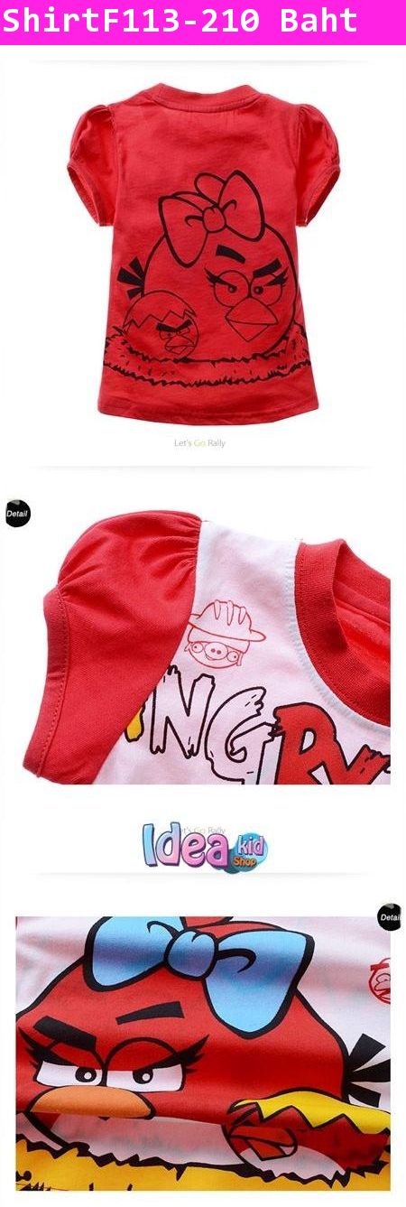 เสื้อแขนสั้น RED ANGRY BIRD แม่ลูก