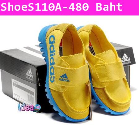 รองเท้าผ้าใบลำลอง Adidas เซอร์ๆ สีเหลือง