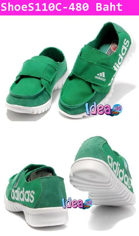 รองเท้าผ้าใบลำลอง Adidas เซอร์ๆ สีเขียว