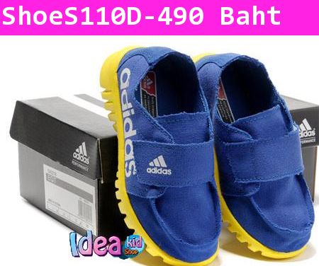 รองเท้าผ้าใบลำลอง Adidas เซอร์ๆ สีน้ำเงิน