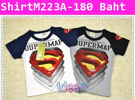 เสื้อแขนสั้น SUPERMAN SHOW สีเทา