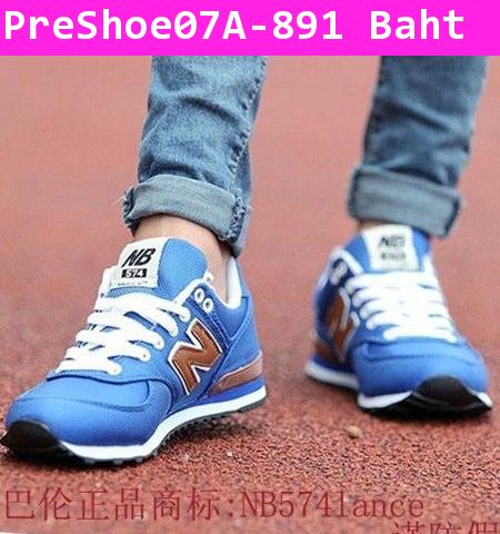 [Pre] รองเท้าผ้าใบแฟชั่น New Balance 574 สีฟ้า