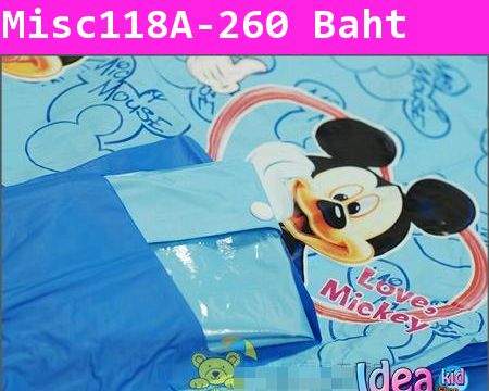 เสื้อคลุมกันฝน Disney ลาย Mickey Mouse สีฟ้า