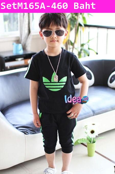 ชุดเสื้อกางเกง ADIDAS รุ่นจิ๋ว สีดำ