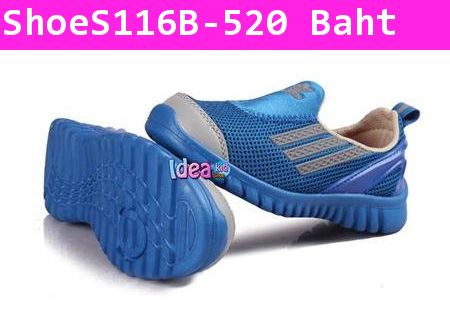 รองเท้าผ้าใบลำลอง Adidas NET สีน้ำเงิน