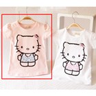 เสื้อแขนสั้น-Hello-Kitty-ชุดดอกไม้-สีชมพู