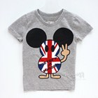 เสื้อแขนสั้น-BRISTISH-MICKEY-สีเทา