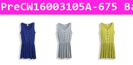 [Pre]เดรสพื้นเรียบ Pleated Skirt สีนำเงิน 16003105