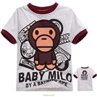 เสื้อยืด-Milo-bathing-ape-สีเทา