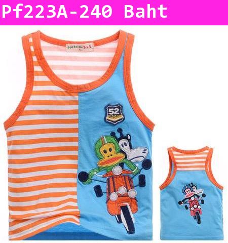 เสื้อกล้าม Paul Frank เด็กแว๊น สีส้ม