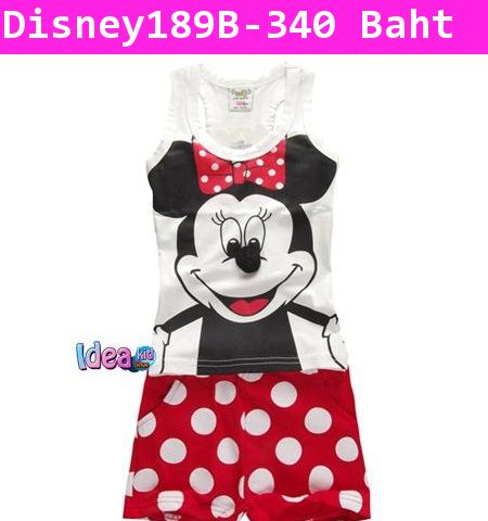 ชุดเด็ก เสื้อกล้ามกางเกง Minnie mouse