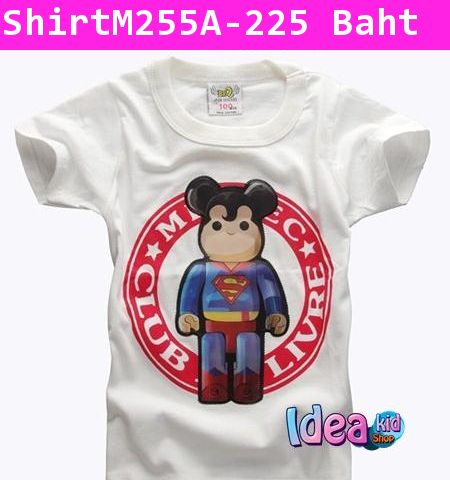 เสื้อยืด Super Mickey man สีขาว