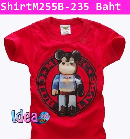 เสื้อยืด Super Mickey man สีแดง