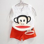 ชุดเสื้อกางเกง-Paul-Frank-Holla-สีขาว