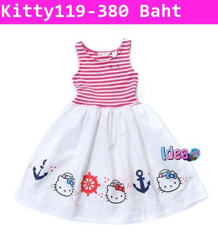 ชุดเดรส H&M Hello Kitty Ocean สีชมพู