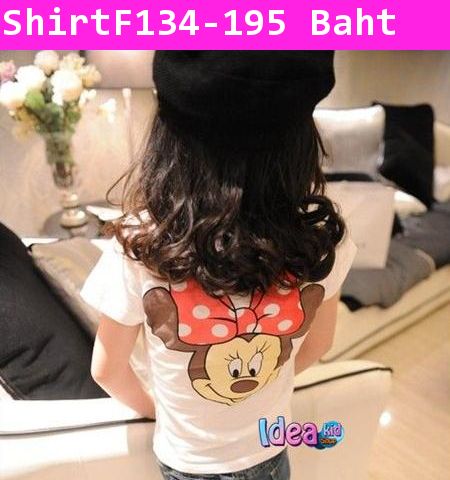 เสื้อยืด Bovy Minnie สีขาว