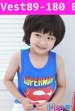 เสื้อกล้าม Hero Superman Super S สีน้ำเงิน