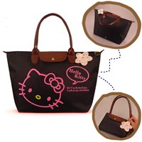 กระเป๋า-Kitty-สไตล์-Longchamp(ไซส์ใหญ่่)สีน้ำเงิน