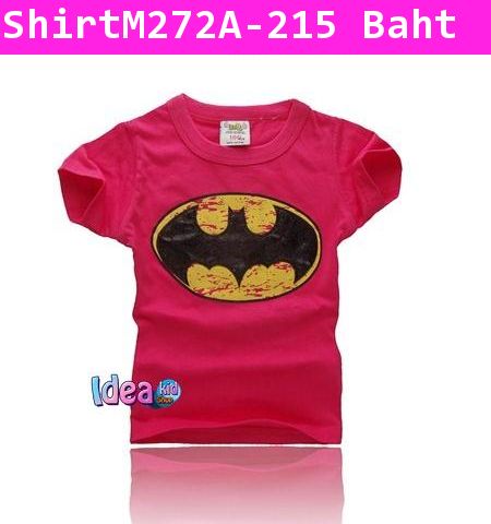 เสื้อยืด Batman Return สีชมพู