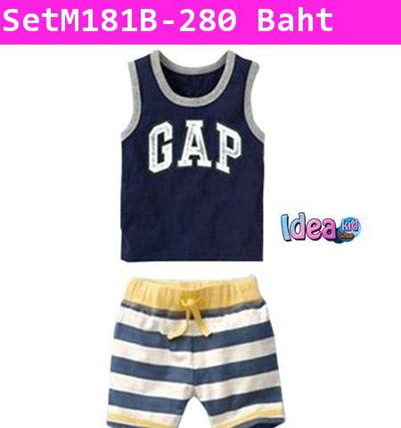 ชุดเสื้อกางเกง Sport Gap สีกรม