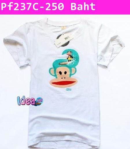 เสื้อยืด Wave Board Paul Frank สีขาว (เด็ก)