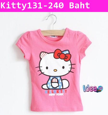 เสื้อยืด Fox NY Kitty สีชมพู