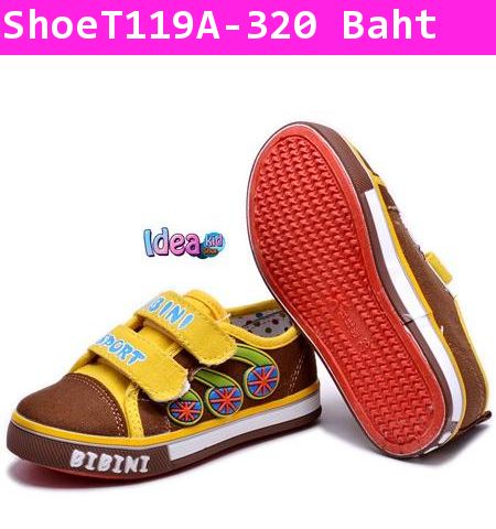 รองเท้าผ้าใบ BIbini Sport สีน้ำตาล