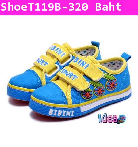 รองเท้าผ้าใบ BIbini Sport สีฟ้า