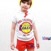 ชุดเสื้อกางเกง-Lakers-Team-สีส้ม