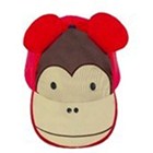 หมวกฝูงสัตว์-Animal-Zoo-Monkey-Dacne-สีแดง