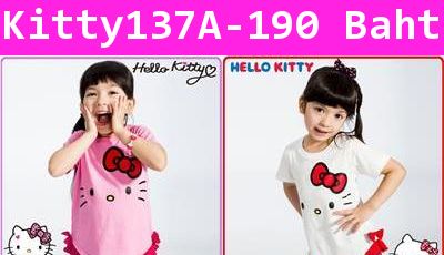 เสื้อยืด Kitty เริงระบำ สีชมพู