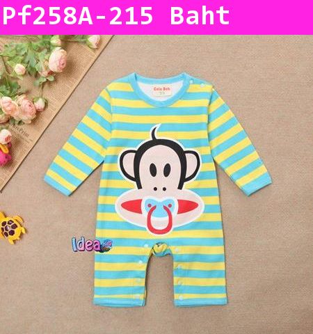 บอดี้สูท Paul Frank Baby สีเหลืองเขียว