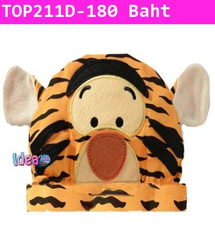 หมวกการ์ตูนแฟชั่น Tigger สีส้ม