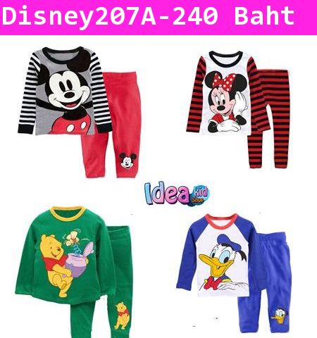 ชุดเสื้อกางเกงเด็ก Mickey สีเทา