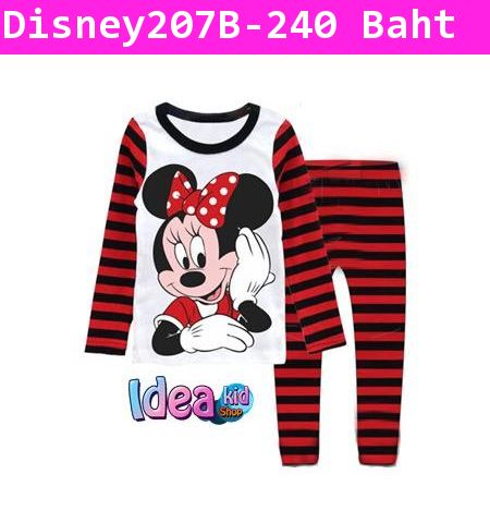 ชุดเสื้อกางเกงเด็ก Minnie สีขาว