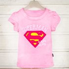 เสื้อยืด-Super-Man-Hero-สีชมพู