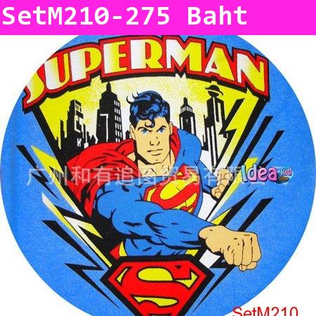 ชุดเสื้อกางเกงขายาว Superman มาแล้ว สีฟ้าอ่อน