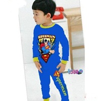 ชุดเสื้อกางเกงขายาว-Superman-มาแล้ว-สีฟ้าอ่อน