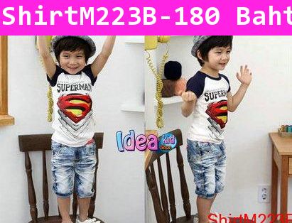 เสื้อแขนสั้น SUPERMAN SHOW สีขาว